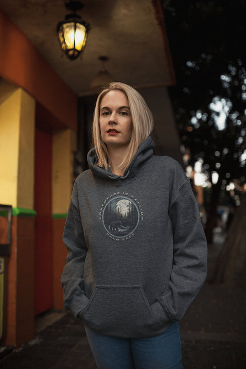 C & Win Sports Adventure Is Calling Hoodie Dark Heather / S - C & Win Sports